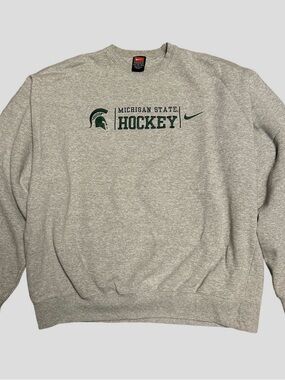 Vintage Nike Michigan State Hockey Crewneck